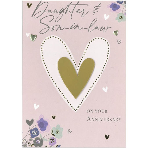 Picture of DAUGHTER & SON IN LAW ANNIVERSARY CARD